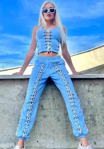 TRACKSUIT LACY SHORT