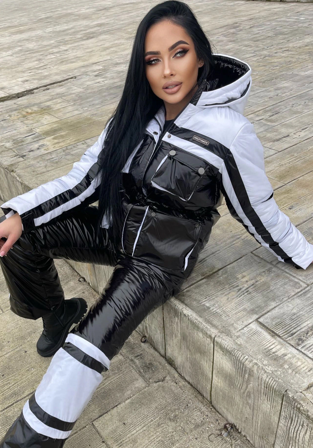 Women’s Ski Suit – Two Piece Snow Suit FREYA BLACK