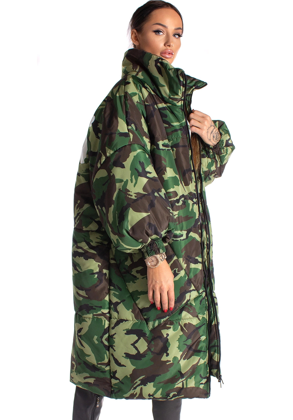 WINTER JACKET OVERSIZED CAMO QUEEN