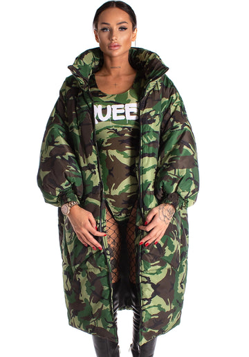 WINTER JACKET OVERSIZED CAMO QUEEN