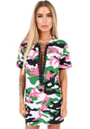 DRESS CAMO PINK LACING