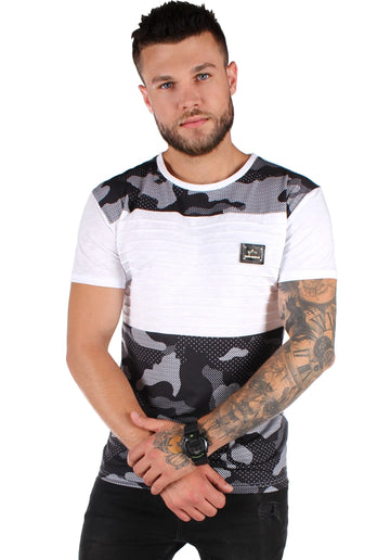 T-SHIRT CAMO QUILTED