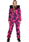 SKI OVERAL FUCHSIA SKULLS