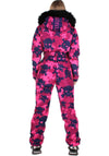 SKI OVERAL FUCHSIA SKULLS