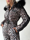 Women’s Ski Suit – One Piece Snow Suit LEO STRIPE
