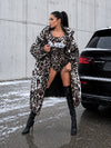 Women’s Leopard Print Oversized Puffer Jacket – LEO QUEEN