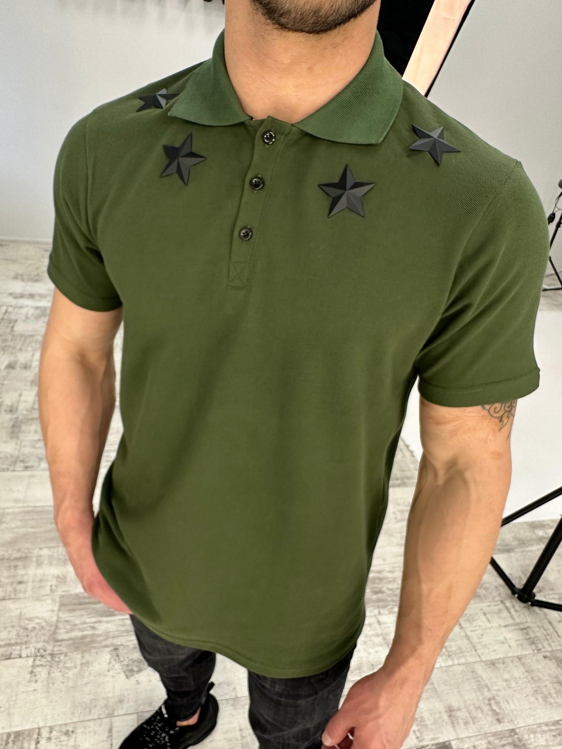 POLO SHIRT METAL STARS