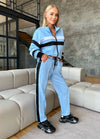 Women’s Knit Tracksuit Blue – Kaily