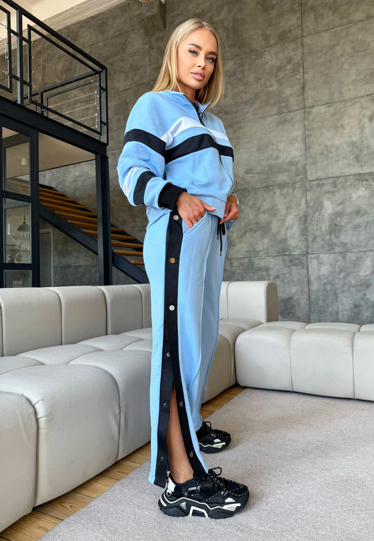 Women’s Knit Tracksuit Blue – Kaily