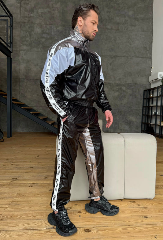 Men’s Tracksuit MNKLLY Black/Silver