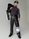 Men’s black ski suit for après-ski and cold weather trips