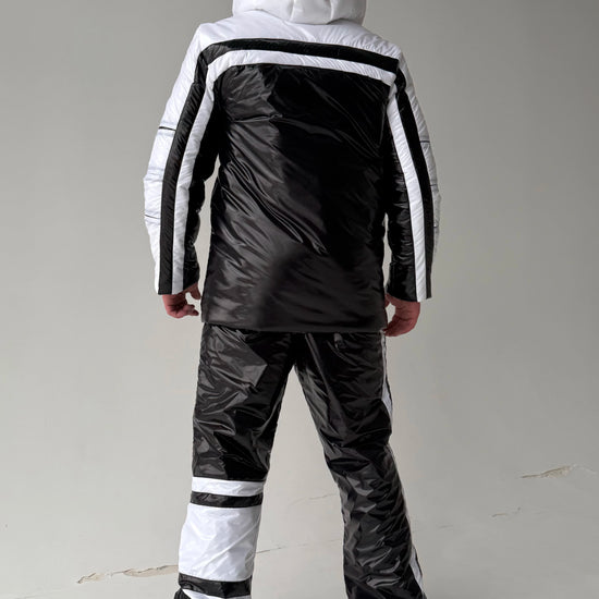 KRUTYAKOV men’s insulated black ski jacket and snow pants set