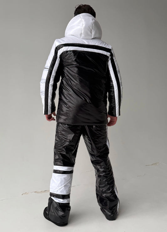 KRUTYAKOV men’s insulated black ski jacket and snow pants set