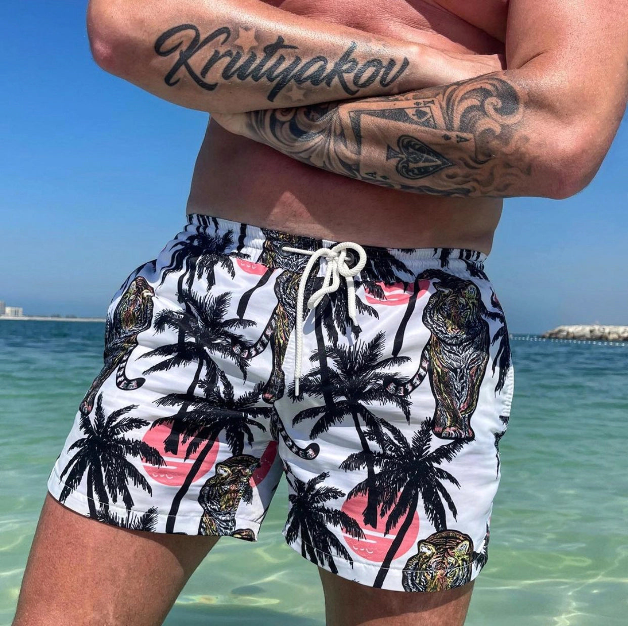 SWIMSHORTS PALM TIGERS