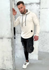 Men’s Hoodie Relief 3 — Beige