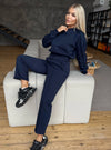Women’s Viola Insulated Knit Tracksuit — Dark Navy