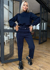 Women’s Viola Insulated Knit Tracksuit — Dark Navy