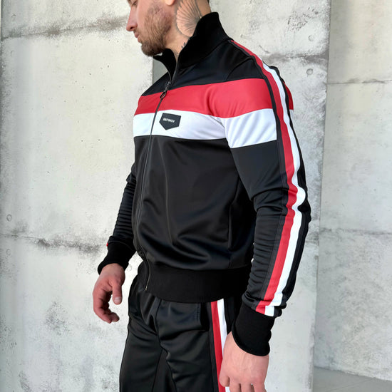 KRUTYAKOV men’s sporty black tracksuit set