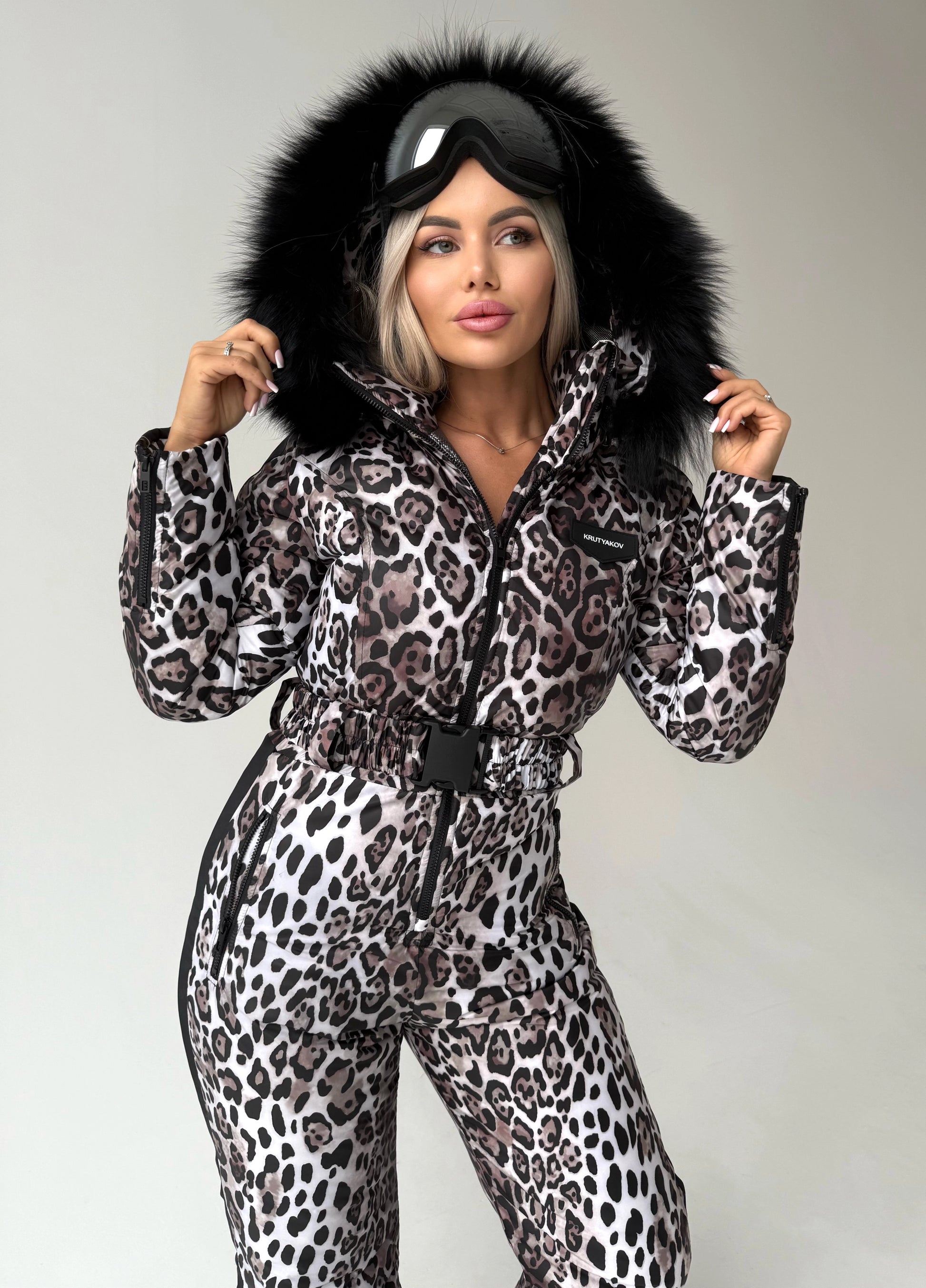 Women’s Ski Suit – One Piece Snow Suit LEO STRIPE