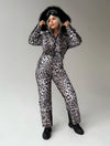 Women’s Ski Suit – One Piece Snow Suit LEO STRIPE