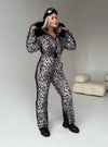 Women’s Ski Suit – One Piece Snow Suit LEO STRIPE