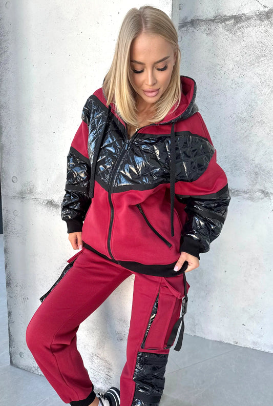 Women’s Warm Tracksuit – Salma Burgundy