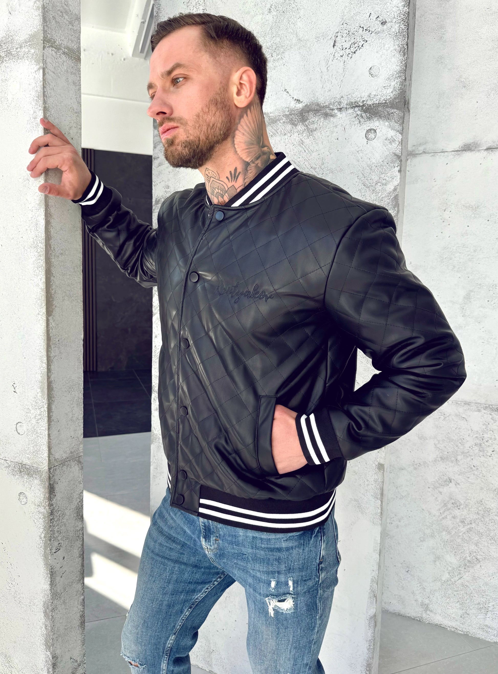 Men’s Bomber Split — Black