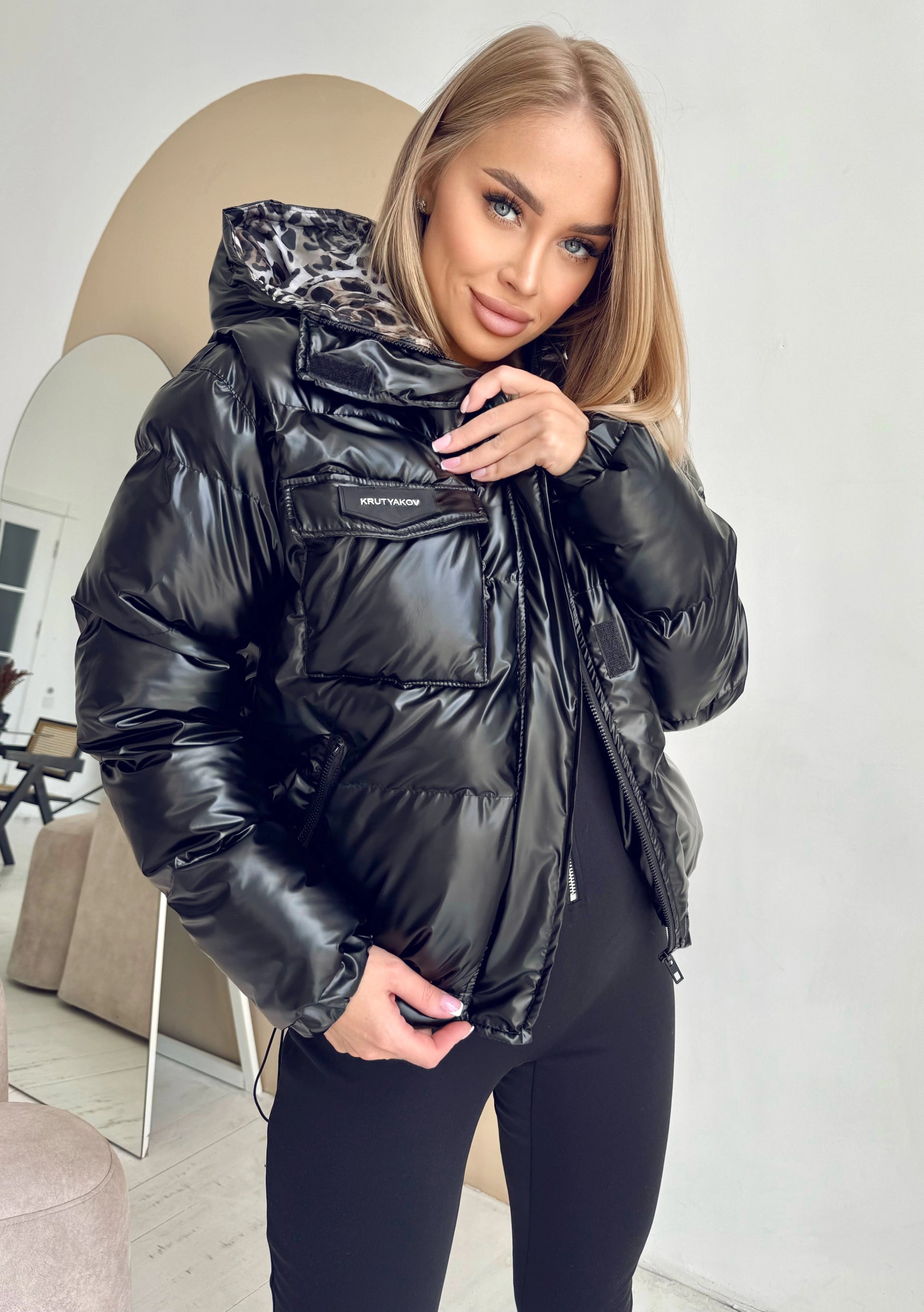 Women’s Winter Puffer Jacket – Alpha Black