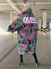 Women’s Bright Camouflage Oversized Puffer Jacket – QUEEN VALE