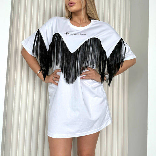 Lifestyle photo of Ankora white T-shirt styled for travel, city walks, photoshoots, and everyday casual outfits