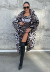 Women’s Leopard Print Oversized Puffer Jacket – LEO QUEEN