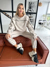 Women’s Warm Knit Tracksuit – Alexia Beige