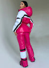 Women’s Two Piece Ski Suit FREYA – Fuchsia Glossy Snow Suit
