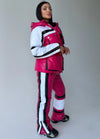 Women’s Two Piece Ski Suit FREYA – Fuchsia Glossy Snow Suit
