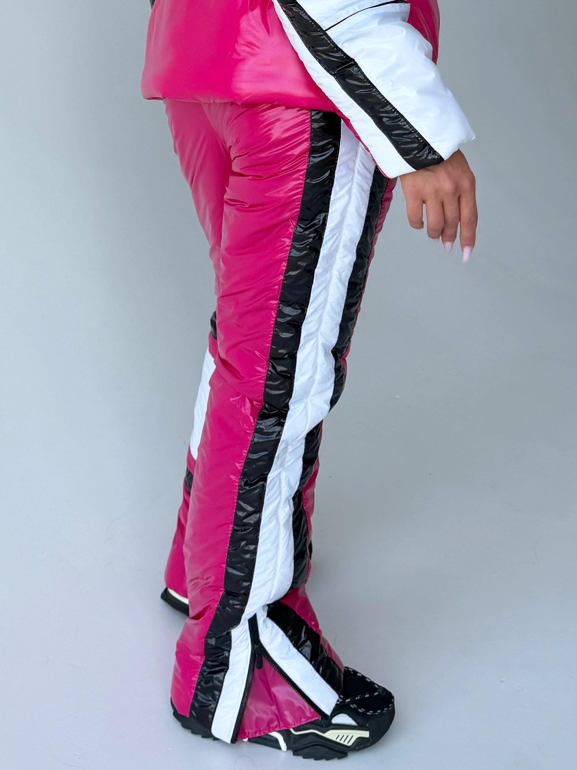Women’s Two Piece Ski Suit FREYA – Fuchsia Glossy Snow Suit