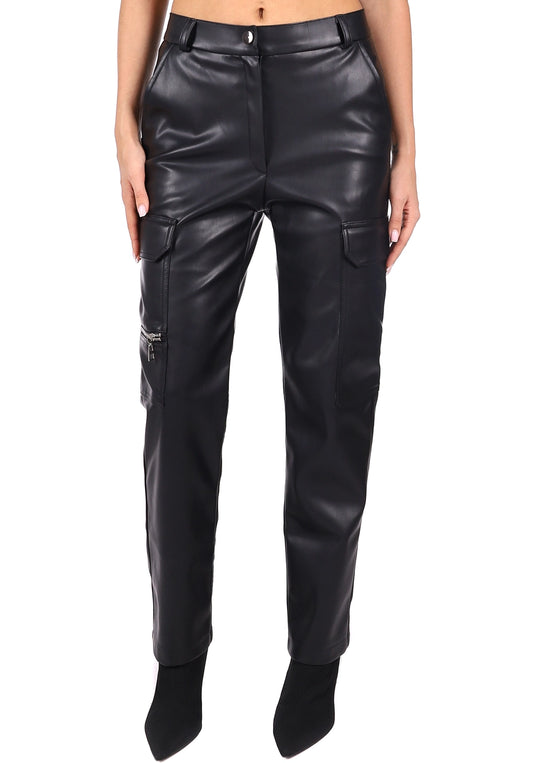 TROUSERS ECO-LEATHER KIM