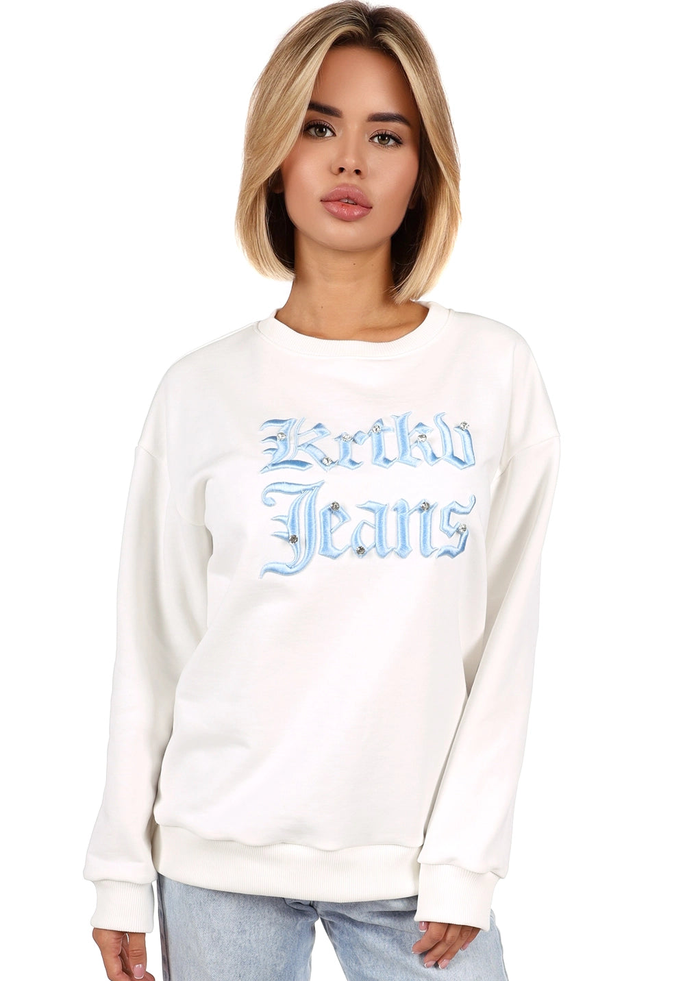 SWEATSHIRT KRTKV JEANS STONES