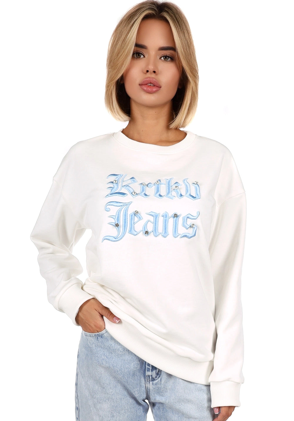 SWEATSHIRT KRTKV JEANS STONES