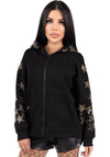 HOODIE LEATHER STARS