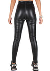 LEGGINGS LEATHER ZIPPER