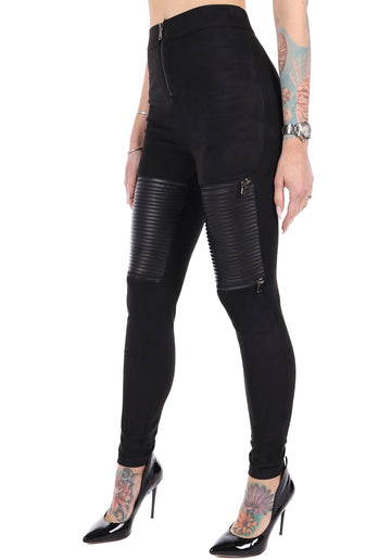 LEGGINGS LEATHER 4 SUEDE