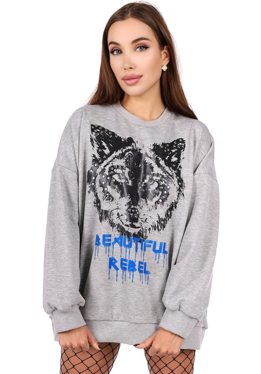 SWEATSHIRT REBEL WOLF