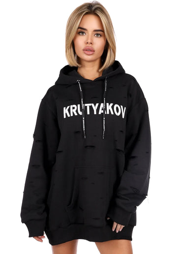 HOODIE RAGGED OVERSIZED