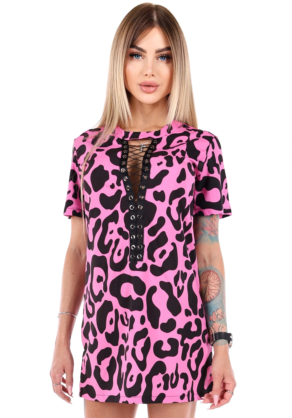 DRESS SAFARI PINK LACING