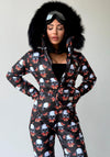 Women’s Skull Butterfly Ski Suit – Luxury Après Ski One-Piece