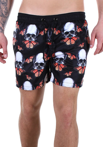 SWIMSHORTS SKULL BUTTERFLIES