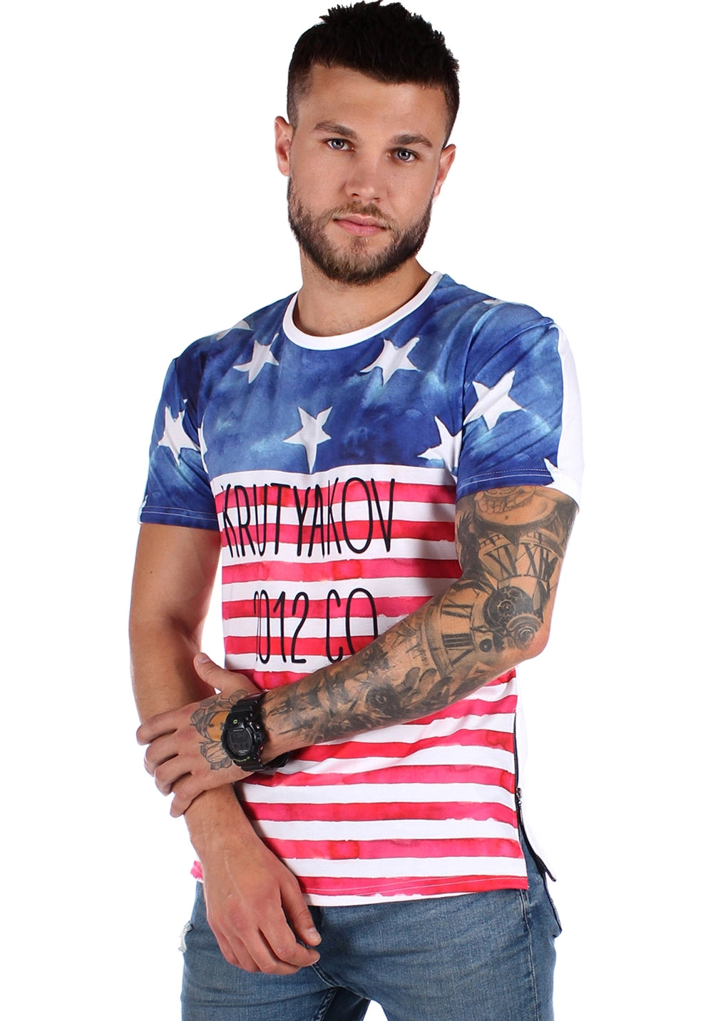 T-SHIRT USA FLAG