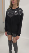 SWEATSHIRT PASSION (BLACK PAILETTE)