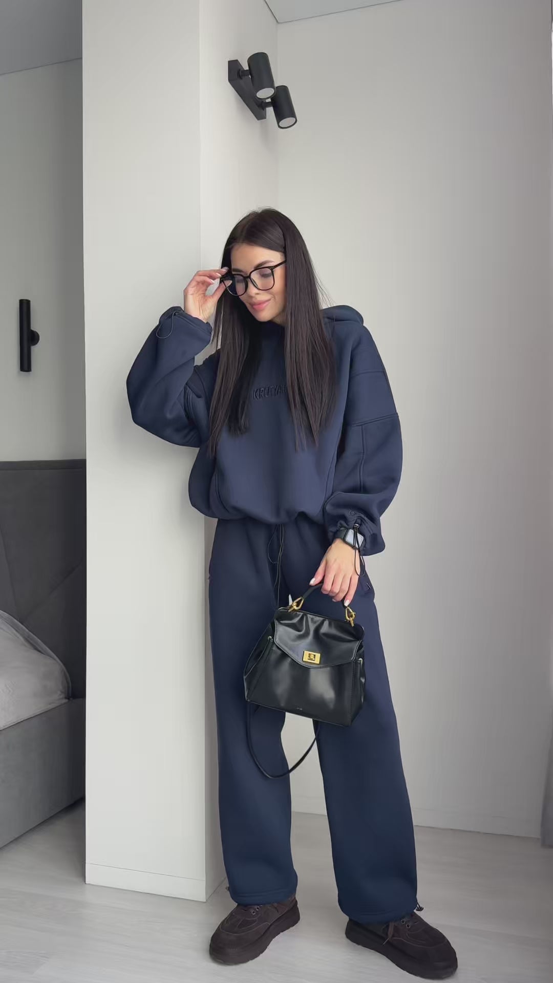 Women’s Cozy Tracksuit – Erika Navy