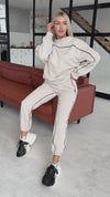 Women’s Warm Knit Tracksuit – Alexia Beige